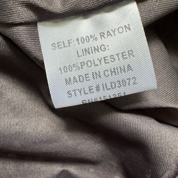 Bohme‎ Dress Large Midi Purple Ditsy Floral Flowy Ruffle Western Boho Prairie - Picture 8 of 9